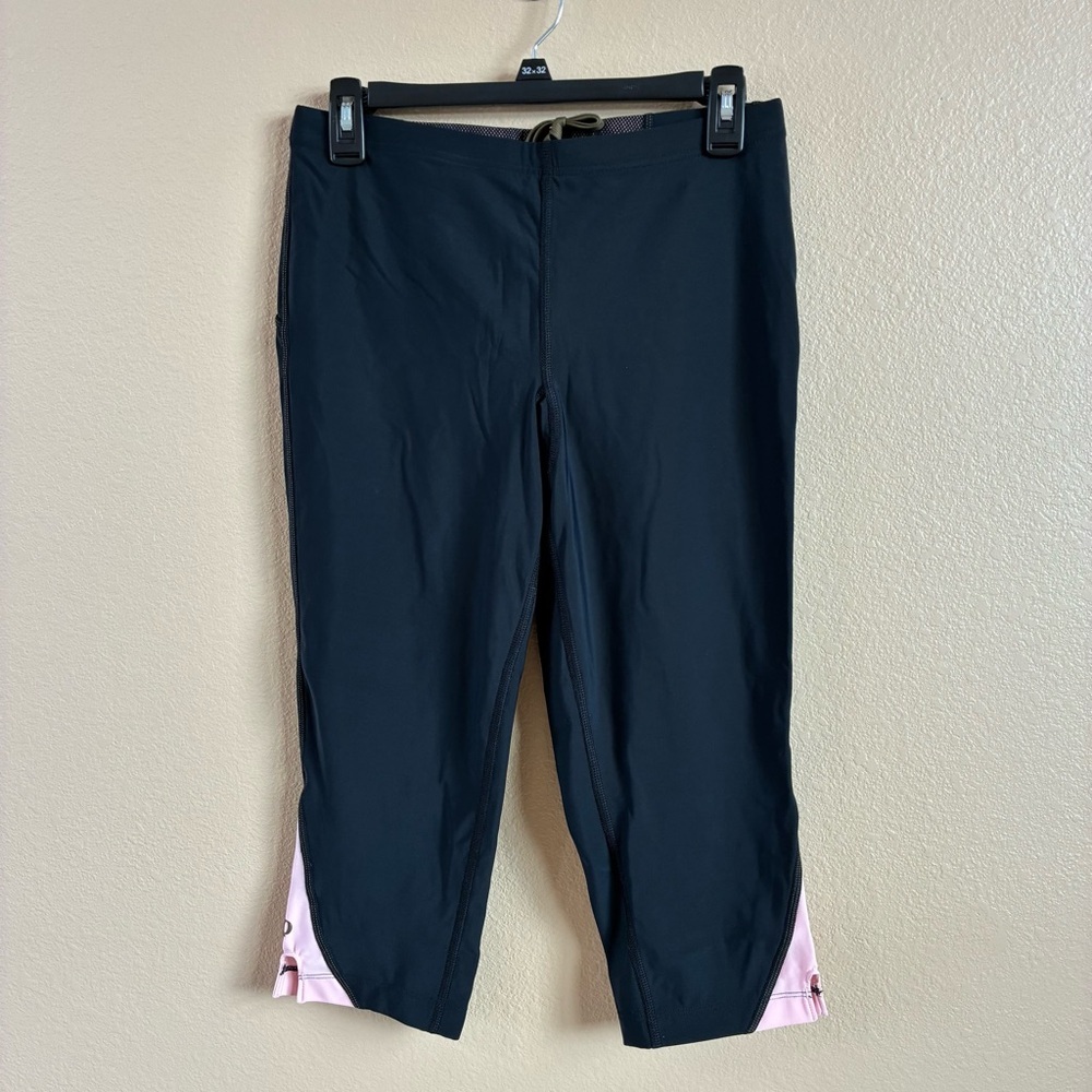 Pearl‎ Izumi New Womens L Splice Chase Knicker Running Capri in Black Coral
